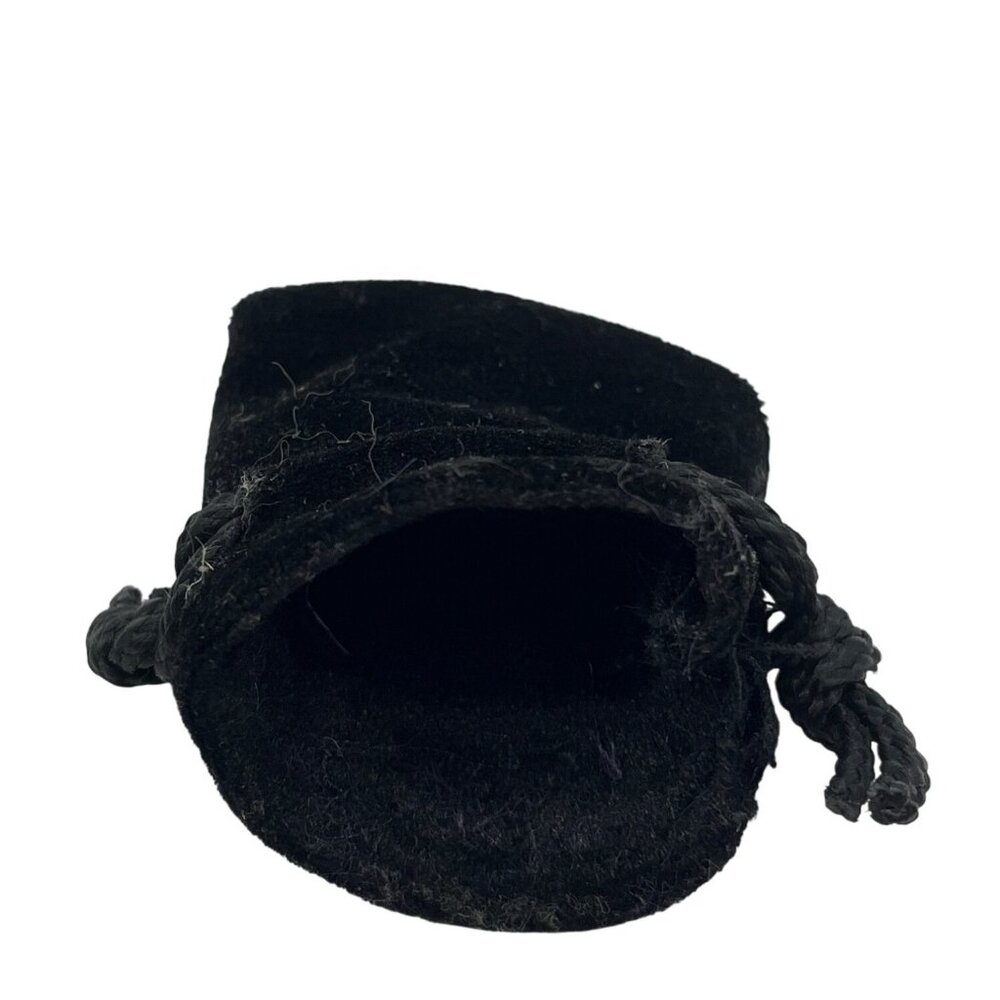 Small Black Velvet Drawstring Pouch For Jewelry Dice & Trinkets A564